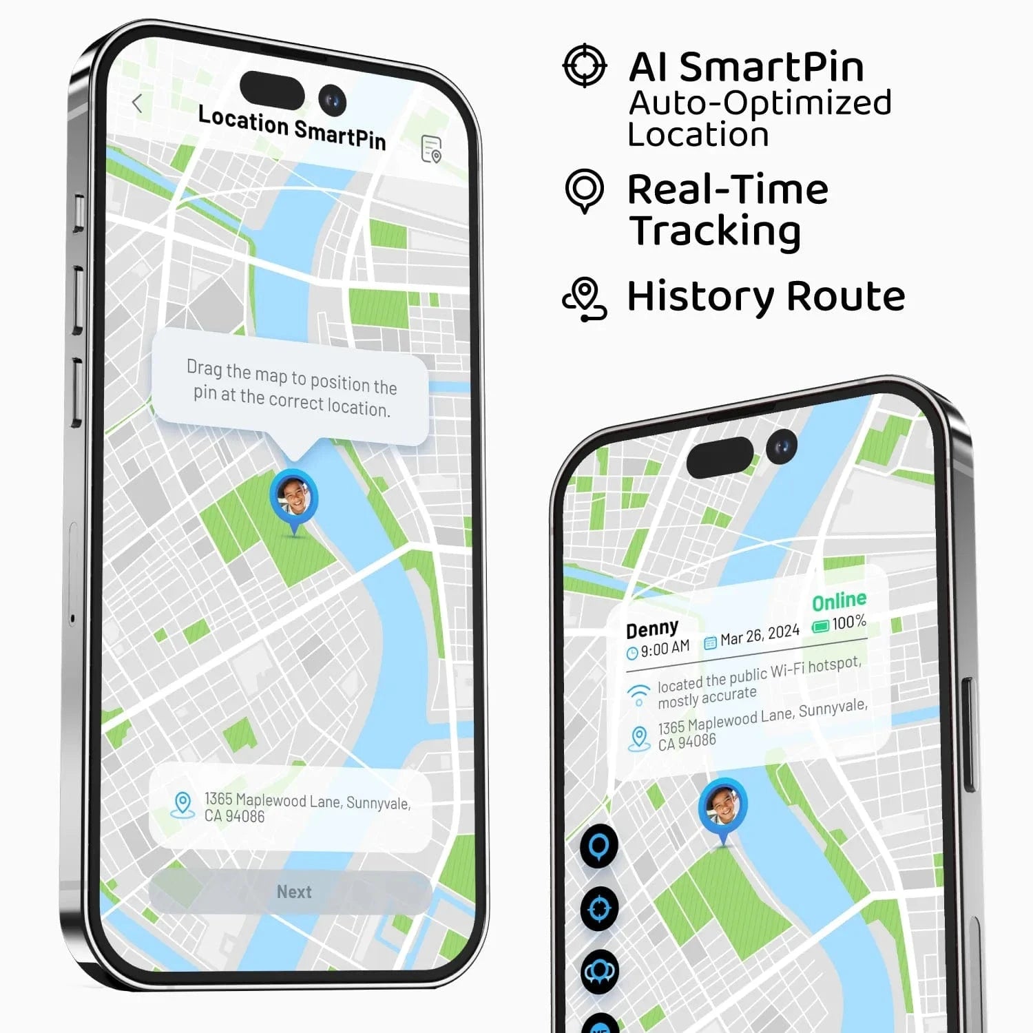 TickTalk 5 GPS Smartwatch – Real-Time Tracking & Location History via Smartphone App #purple