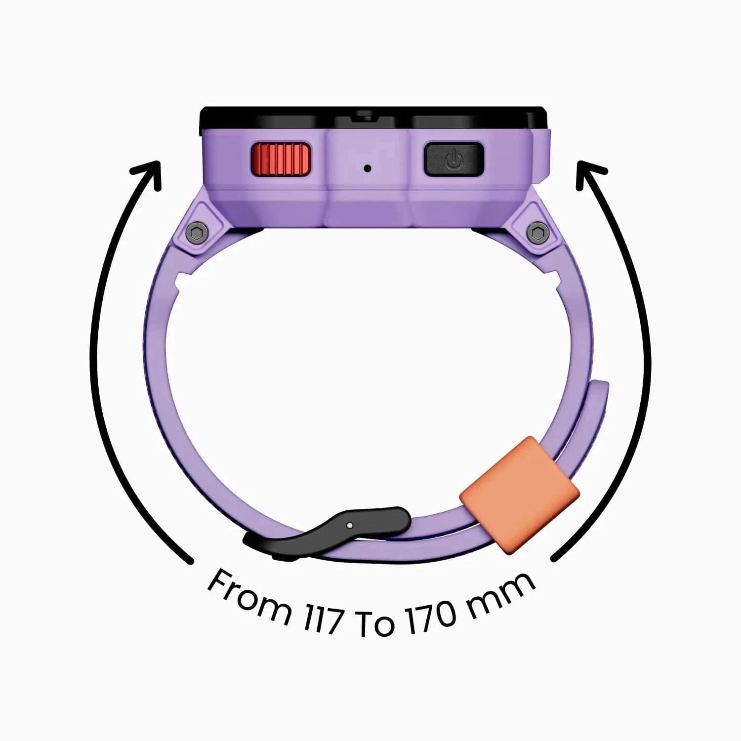 TickTalk 5 Adjustable Watch Band in Purple– Fits Wrist Sizes from 117mm to 170mm #purple