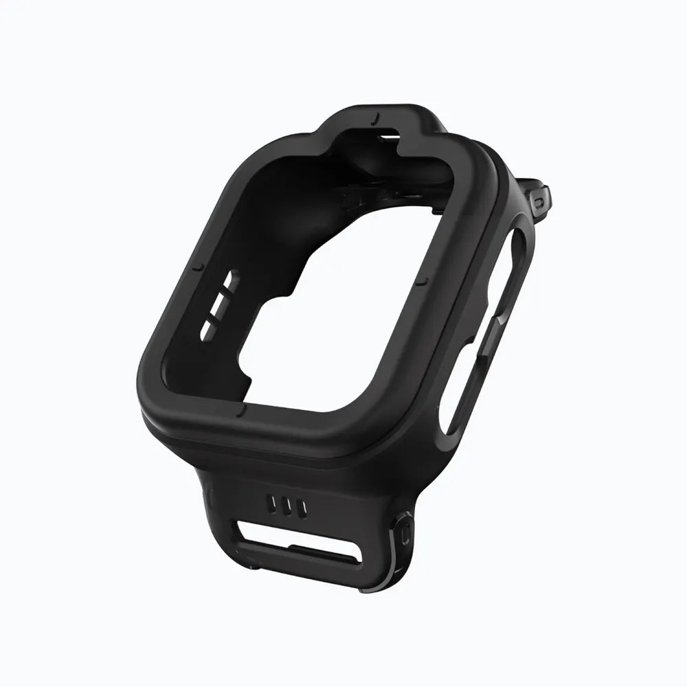 Black TickTalk 6 replacement protective case for kids smartwatch, shown without watch.