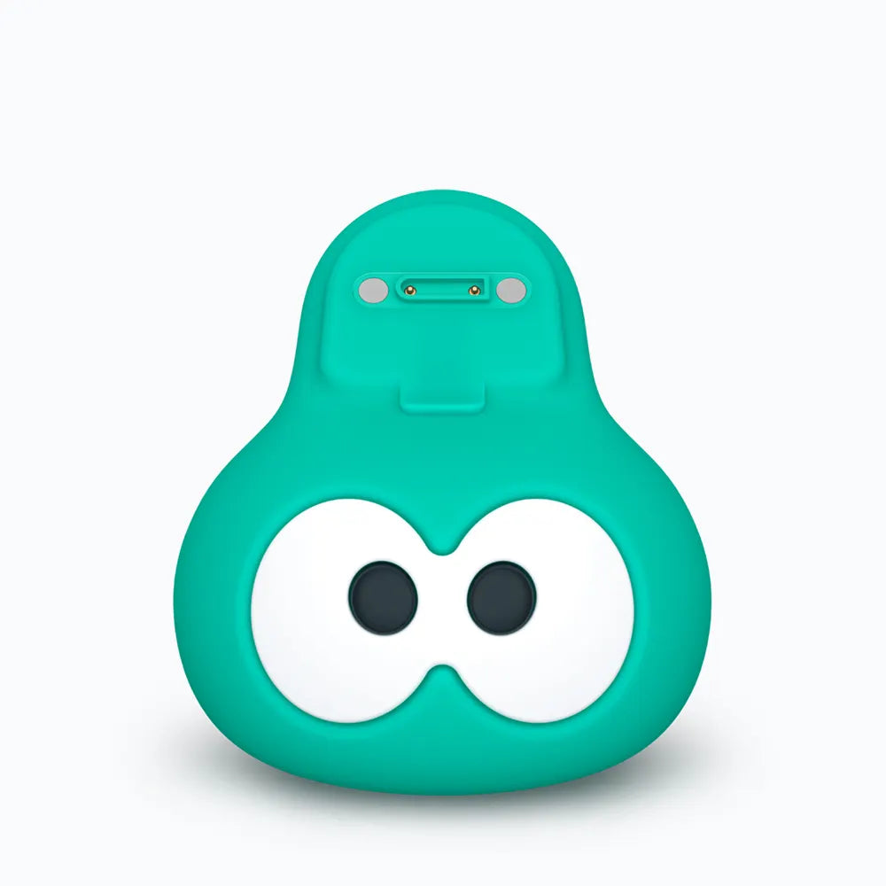 TickTalk 6 teal Power Base magnetic charging dock for kids smartwatch, shown without a watch.