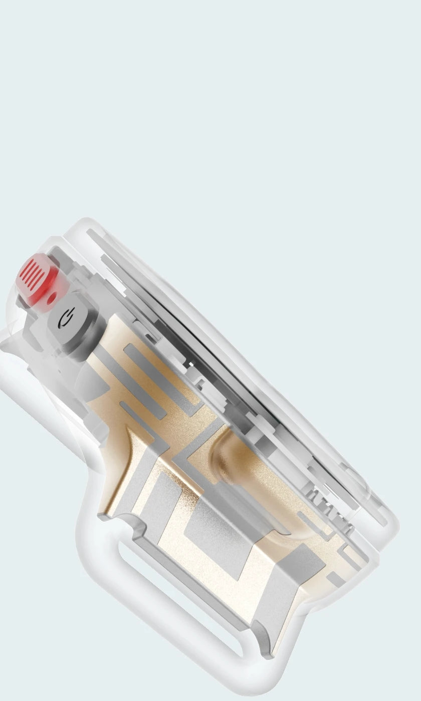 Cutaway view of the TickTalk 6 smartwatch showing its internal components