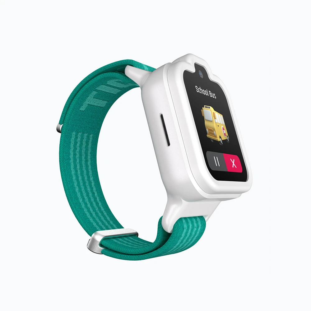 White TickTalk 6 kids smartwatch displaying a reminder notification.