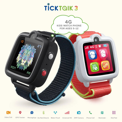 TALK TRACK DETECT TickTalk 3 is the most advanced kids tracker pho