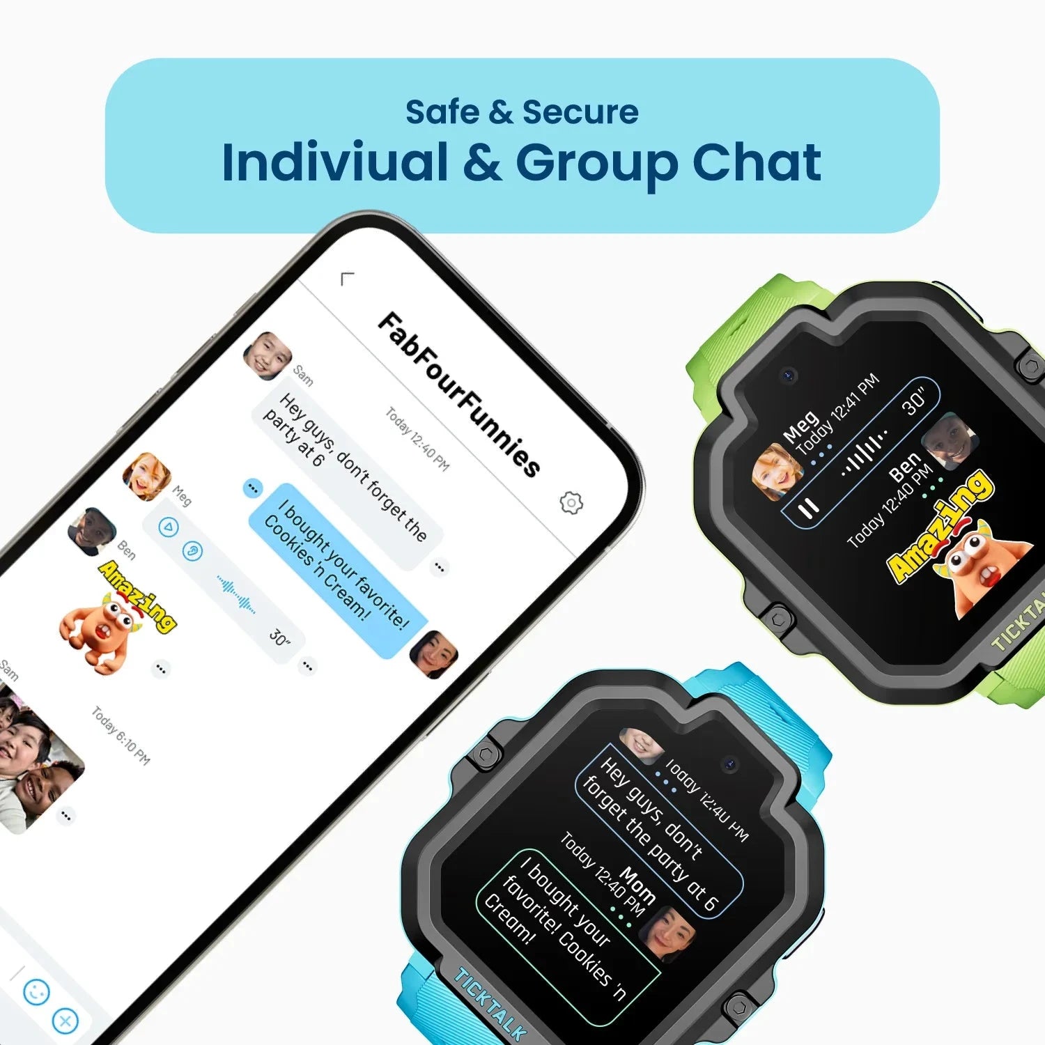 Kids smart watch with texting sales