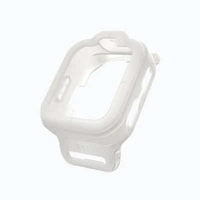 White TickTalk 6 replacement protective case for kids smartwatch, shown without watch. 