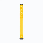 Sunshine Yellow TickTalk 6 replacement wristband laid flat, front view. #color_sunshine-yellow