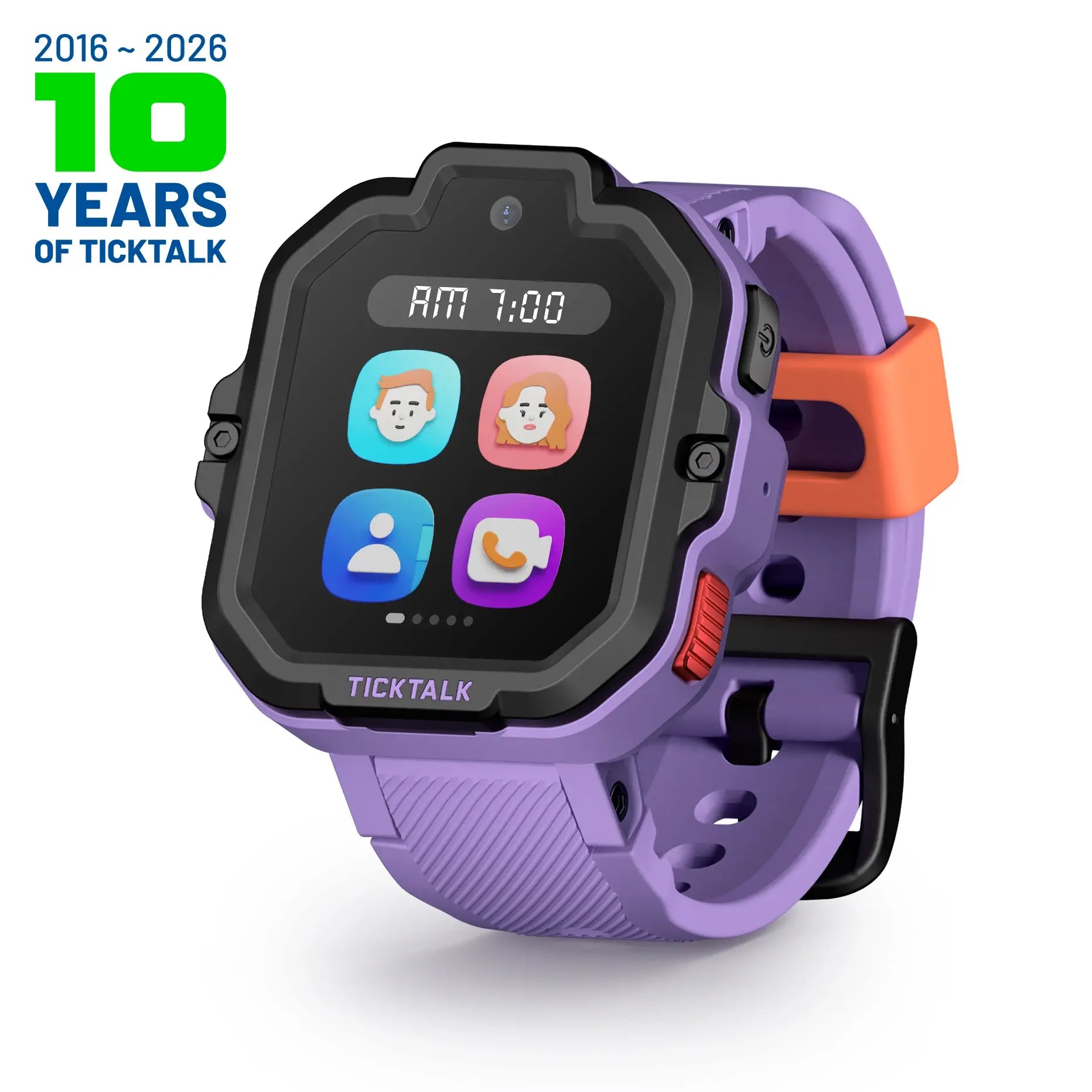 TickTalk 5 Smartwatch in Gray – best kids phone watch with gps tracker #purple