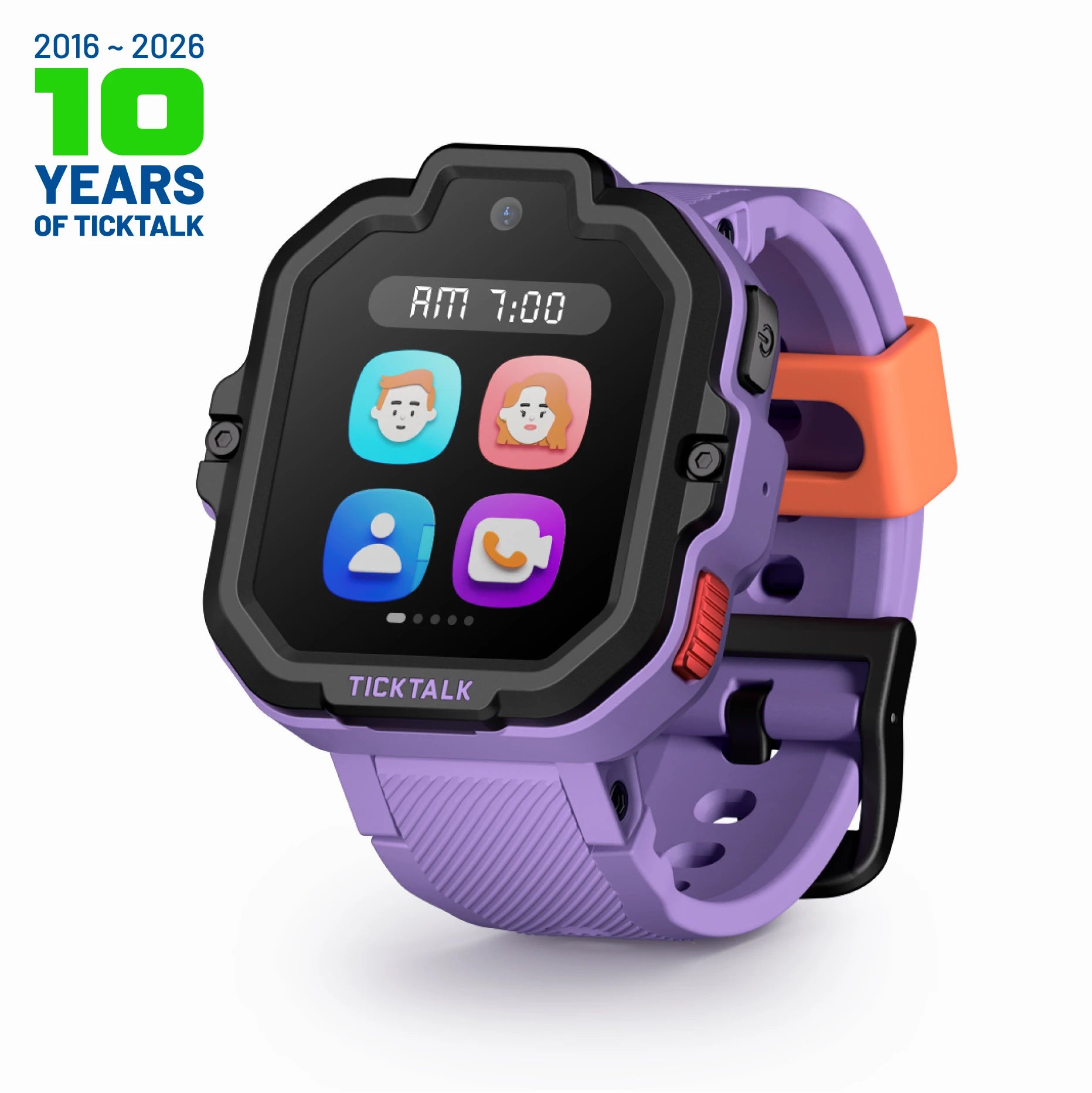 TickTalk 5 Smartwatch in Gray – best kids phone watch with gps tracker #purple