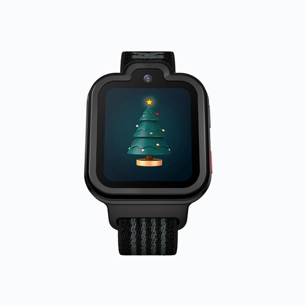 Black TickTalk 6 kids smartwatch displaying cellular signal status. 