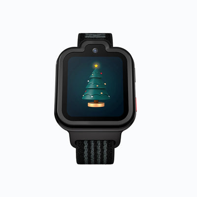 Black TickTalk 6 kids smartwatch displaying cellular signal status. 