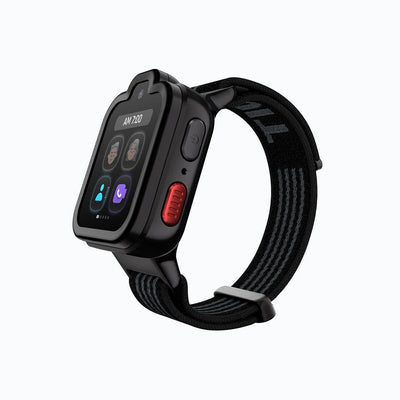 Black TickTalk 6 kids smartwatch during a video call with a parent. 