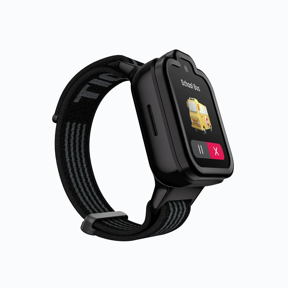 Black TickTalk 6 kids smartwatch displaying a reminder notification. 