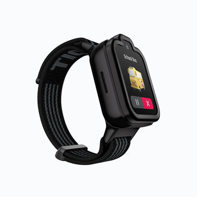 Black TickTalk 6 kids smartwatch displaying a reminder notification. 