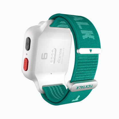 TickTalk 6 green replacement watch band shown from the back.
