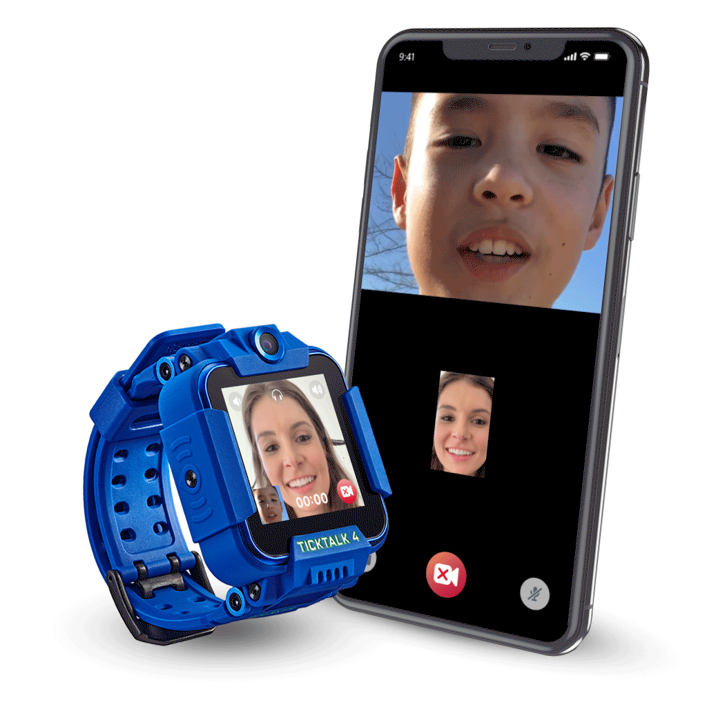 TickTalk 4 kids smart watch phone has video calling voice calling and safe in-app messaging or safe texting alternative